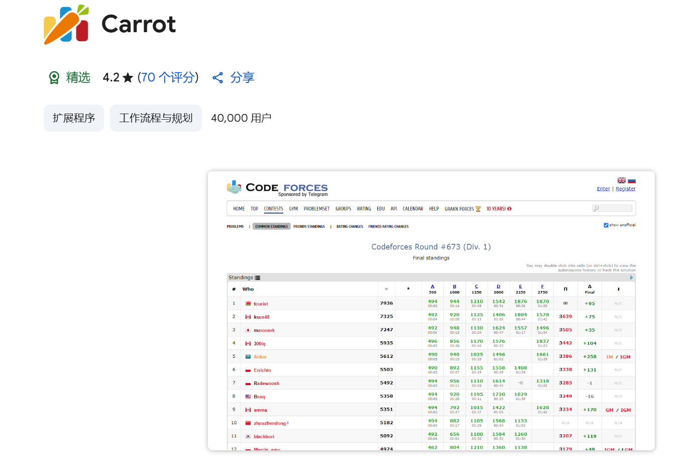 Carrot插件